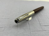 Parker 51 Burgundy Coin Stack Steel cap Diamond Clip Vacumatic  - Fountain Pen