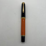Pelikan M800 Souveran Burnt Orange Fountain Pen  -  Medium 18kt Gold Nib