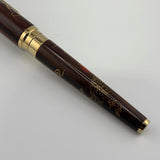 Sailor Kaga Taga Maki-e Oshidori  Mandarin Duck Ebony Rosewood Fountain Pen - Extremely Rare !