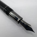 Sailor Cylint Black Stainless Steel Fountain Pen   - Fine 21kt Gold Nib