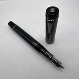 Sailor Cylint Black Stainless Steel Fountain Pen   - Fine 21kt Gold Nib