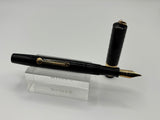 Waterman 52 1/2V Black chased Ring top Gold cap band - Fountain Pen