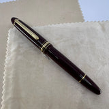 Montblanc Meisterstuck #146 LeGrand Bordeaux Fountain Pen   -  Fine 14kt Gold Nib - Engraved Cap