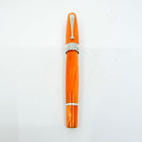 Montegrappa Miya 450 Lustrous Orange Celluloid Limited Edition Fountain Pen - Flexible Fine 14kt Gold Nib