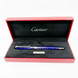 Cartier Constellation Limited Edition Blue Laque & Platinum Plated Ballpoint Pen - LE# 690/1847