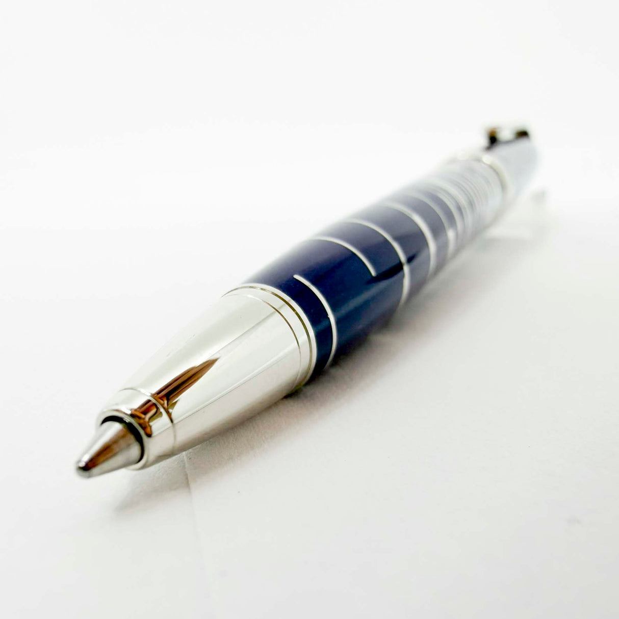 Cartier Constellation Limited Edition Blue Laque & Platinum Plated Ballpoint Pen - LE# 690/1847