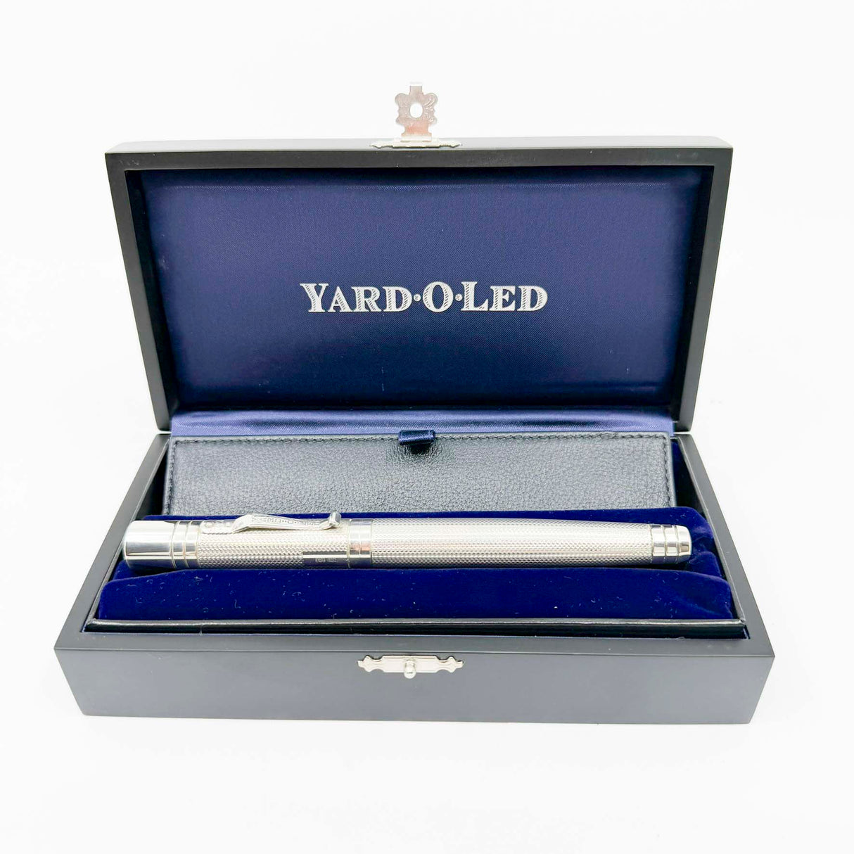 Yard-o-Led Sterling Silver Viceroy Grand Barley Fountain Pen  - Broad 18kt Gold Nib