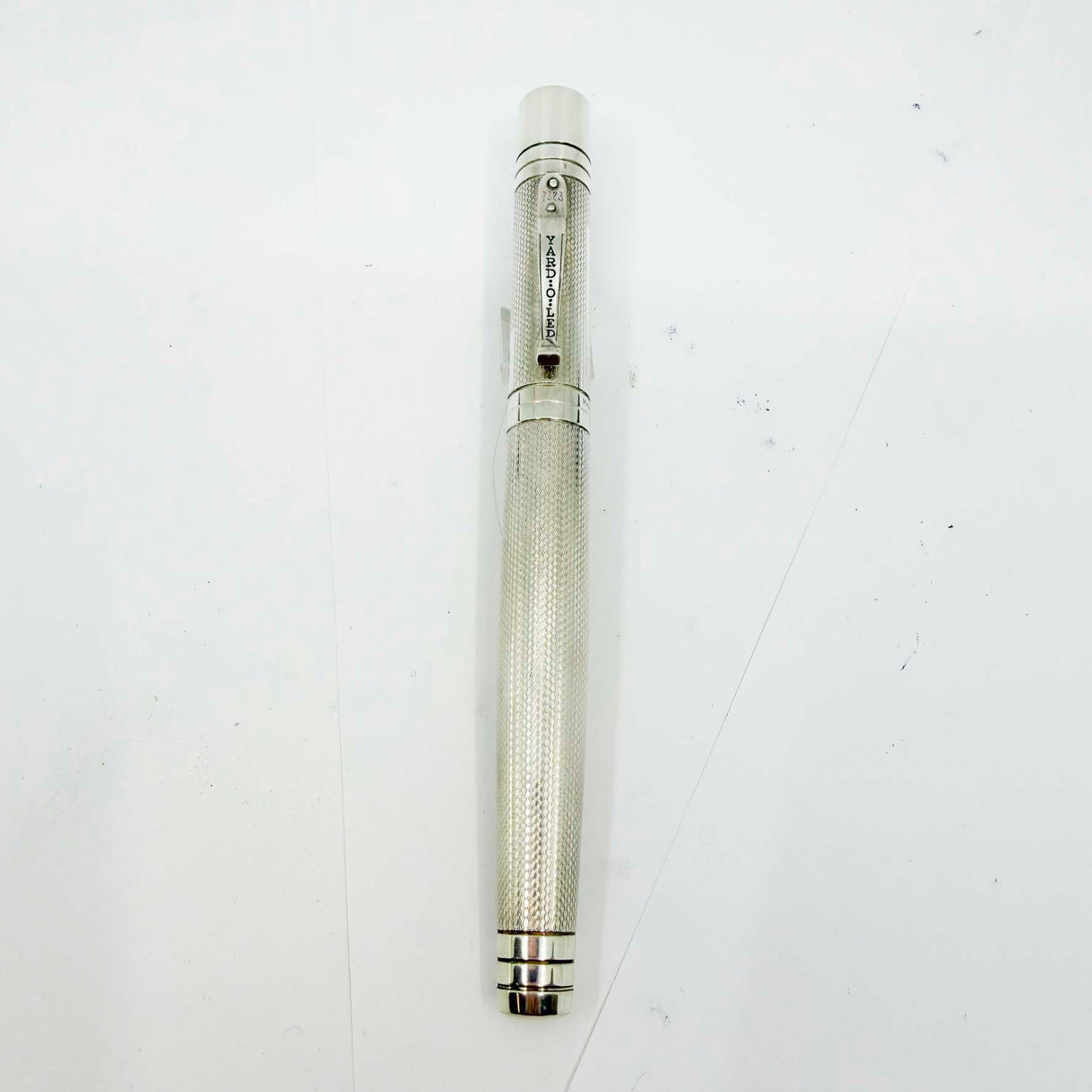 Yard-o-Led Sterling Silver Viceroy Grand Barley Fountain Pen  - Broad 18kt Gold Nib