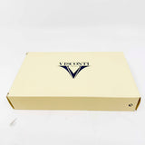 Visconti Wall Street Glittering Burgundy Striped Celluloid Fountain Pen  -  Flexible Fine 23K Palladium Nib
