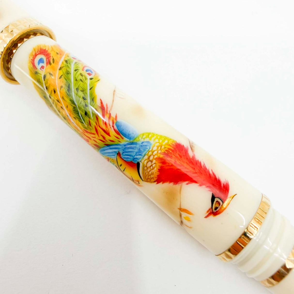 Tibaldi PHOENIX Ivory Resin Limited Edition Rollerball - Made by Montegrappa