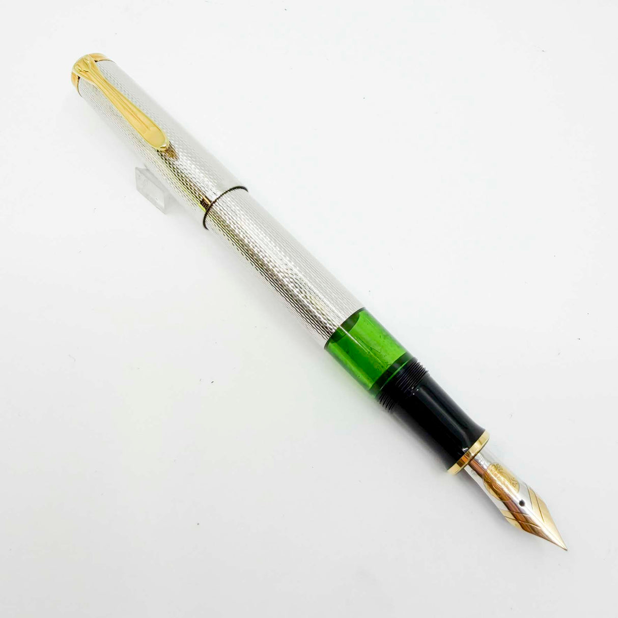 Pelikan Souveran M750 Silver-Plated 150th Anniversary Silver Jubilee Special Edition Fountain Pen - Fine 18kt Gold Nib