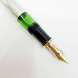 Pelikan Souveran M750 Silver-Plated 150th Anniversary Silver Jubilee Special Edition Fountain Pen - Fine 18kt Gold Nib