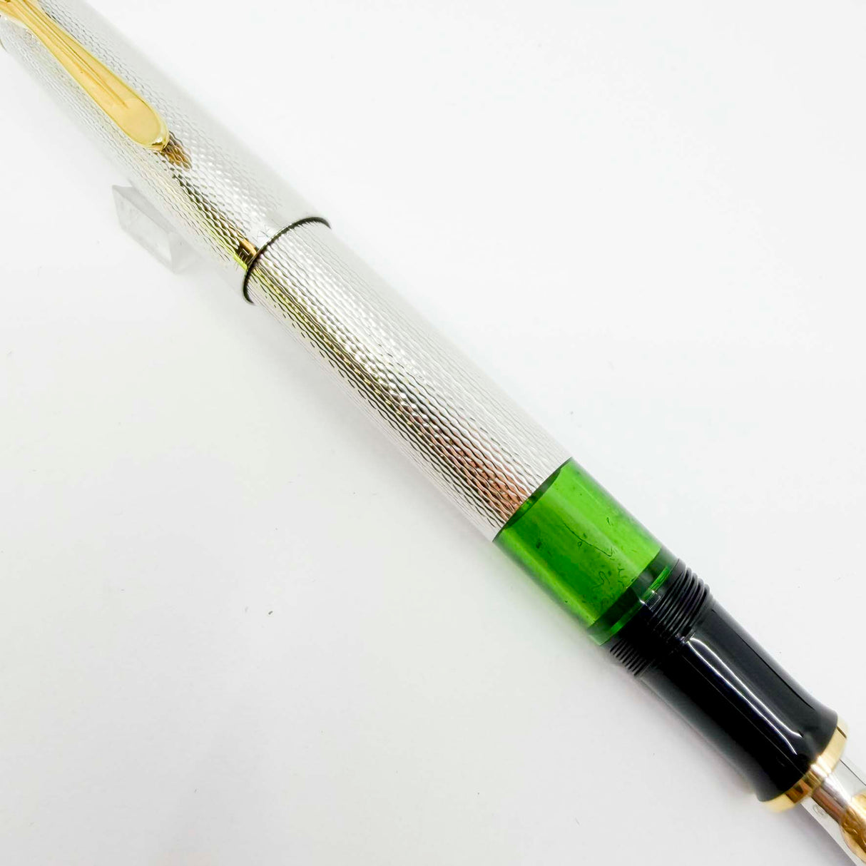 Pelikan Souveran M750 Silver-Plated 150th Anniversary Silver Jubilee Special Edition Fountain Pen - Fine 18kt Gold Nib
