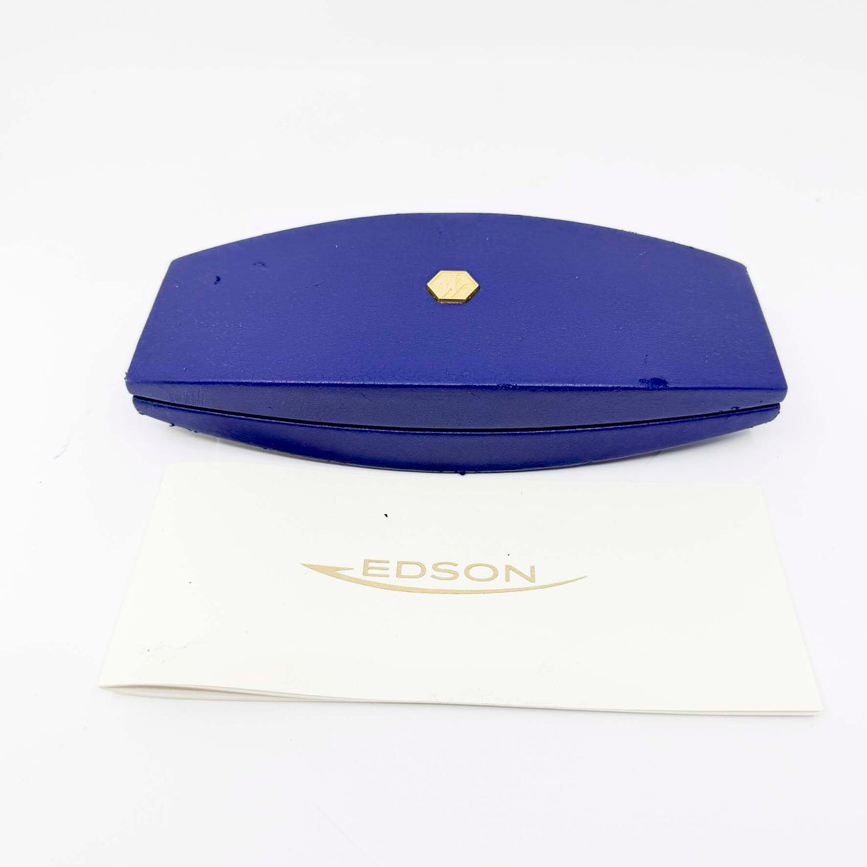 Waterman Edson Blue Translucent Fountain Pen - Fine 18kt Gold  Nib