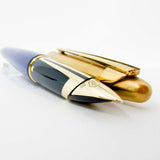Waterman Edson Blue Translucent Fountain Pen - Fine 18kt Gold  Nib