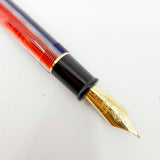 Conway Stewart "The Garner 100" Patriot Striped Barrel Limited Edition  Fountain Pen - Medium 18kt Gold Nib