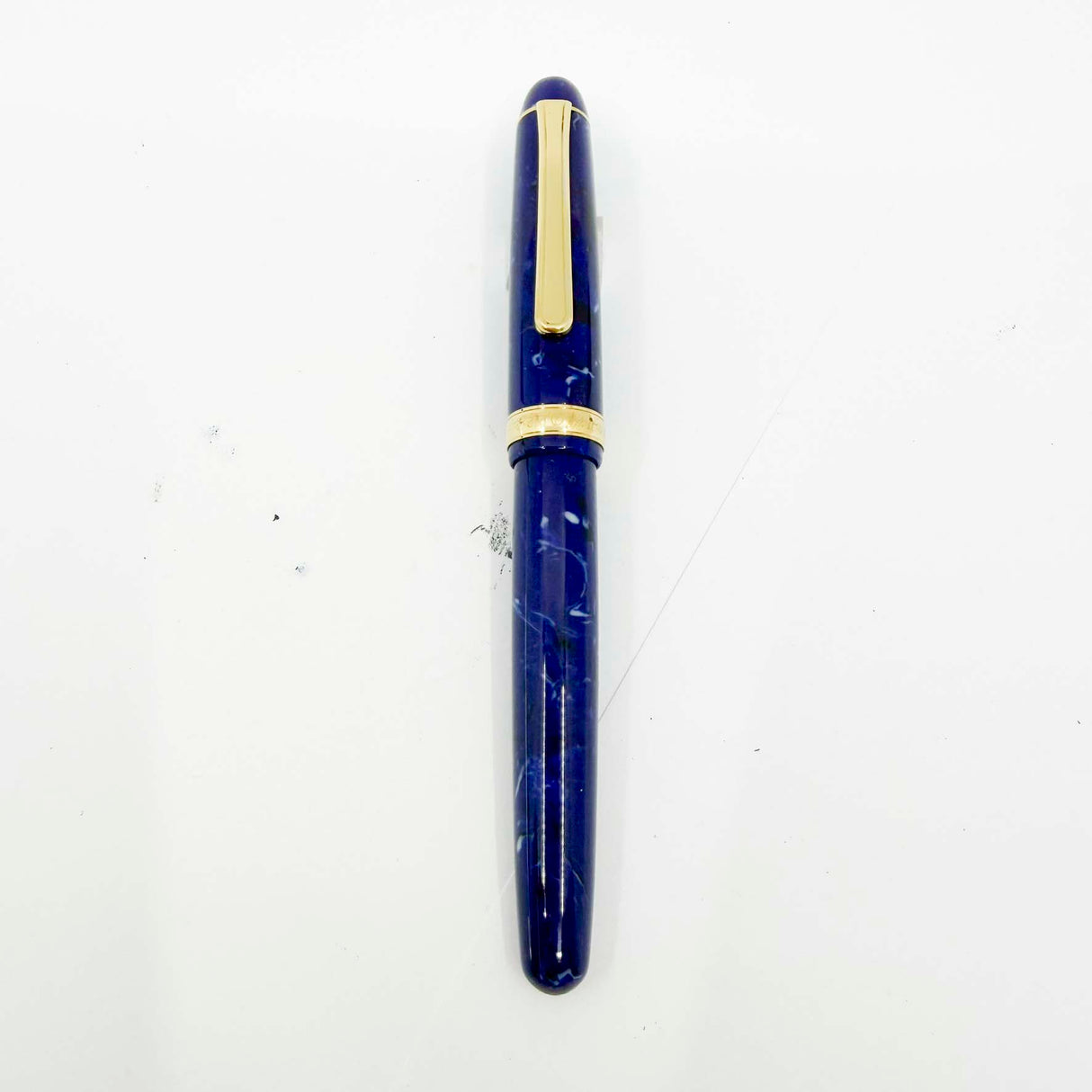 Platinum 3776 Century Celluloid Midnight Ocean Blue Fountain Pen - Music 14kt Gold Nib