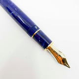Platinum 3776 Century Celluloid Midnight Ocean Blue Fountain Pen - Music 14kt Gold Nib