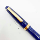 Platinum 3776 Century Celluloid Midnight Ocean Blue Fountain Pen - Music 14kt Gold Nib