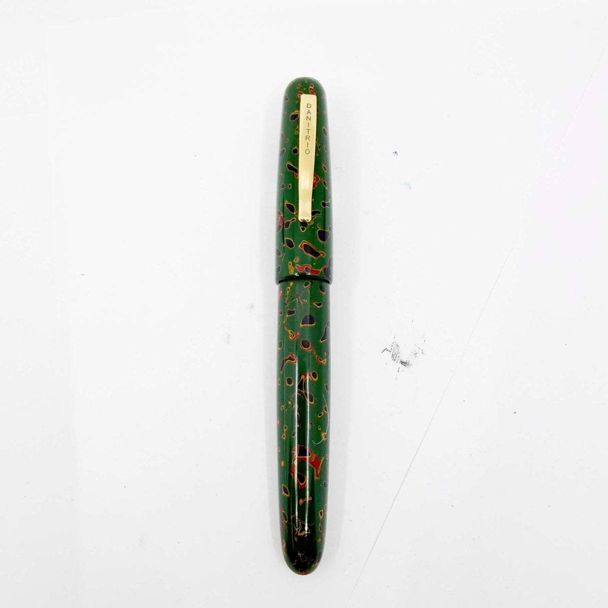 Danitrio Kara-Nuri Green (+Red/Black/Gold)  Urushi  Hand Painted Lacquer Over-Sized Fountain Pen  - Fine 18kt Gold Nib