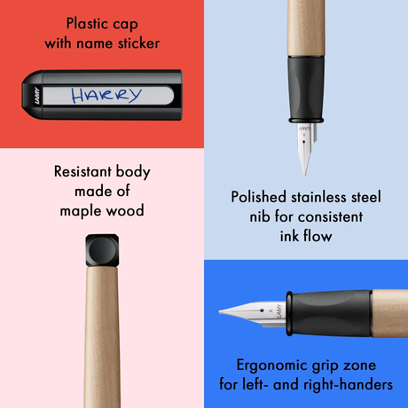 LAMY ABC Black Fountain Pen Collection