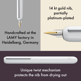 LAMY Dialog Piano White Fountain Pen