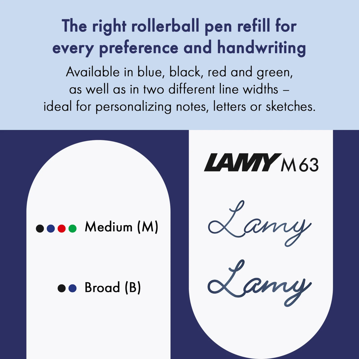 LAMY M 63 Rollerball Refill