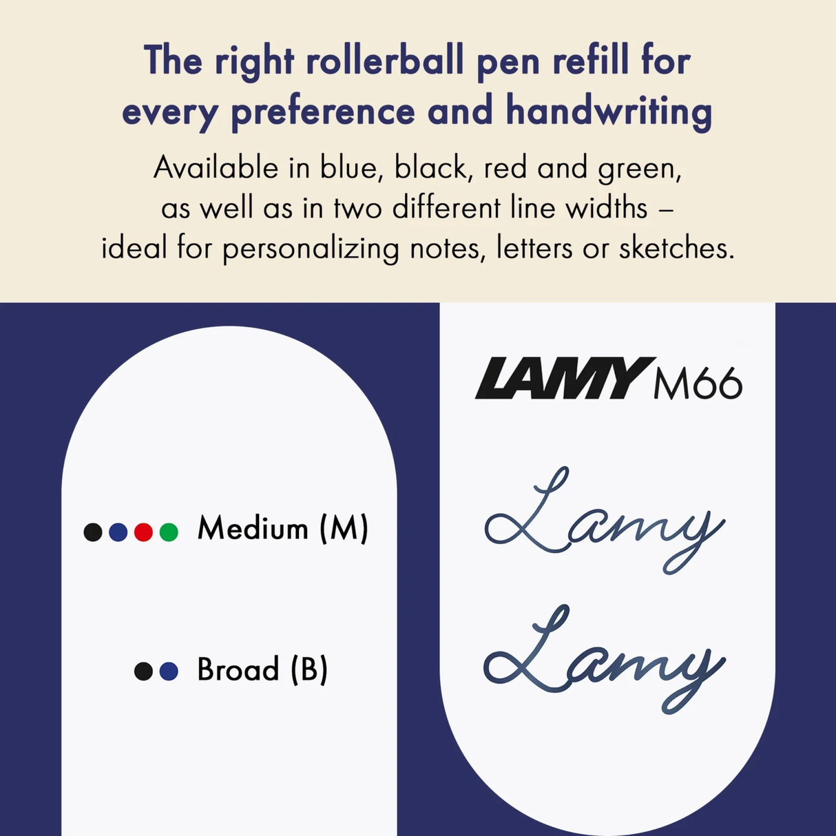 LAMY M 66 Rollerball Refill