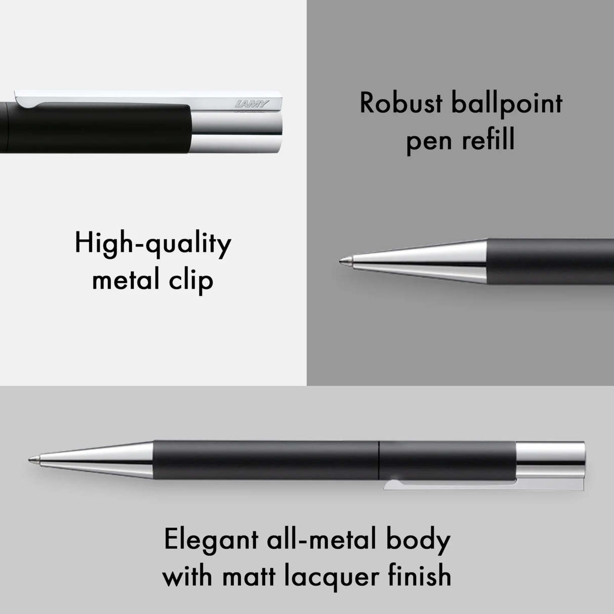 LAMY Scala Black Ballpoint Pen Collection