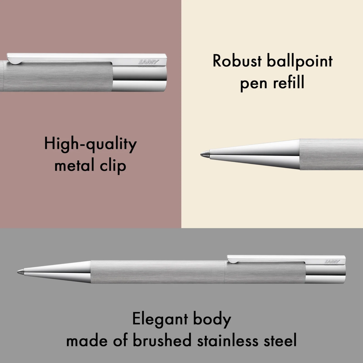 LAMY Scala Stainless Steel Ballpoint Pen Collection