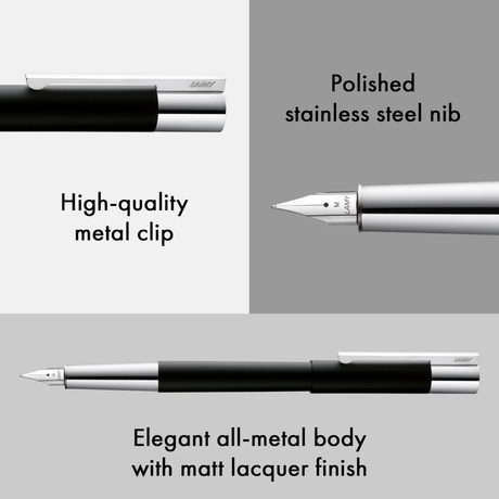 LAMY Scala Black Fountain Pen Collection