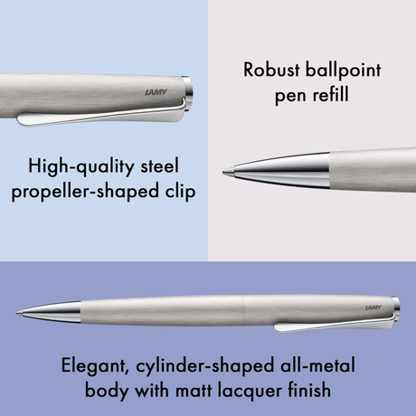 LAMY Studio Stainless Steel Brushed Ballpoint Collection