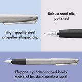 LAMY Studio Stainless Steel Brushed Fountain Pen Collection