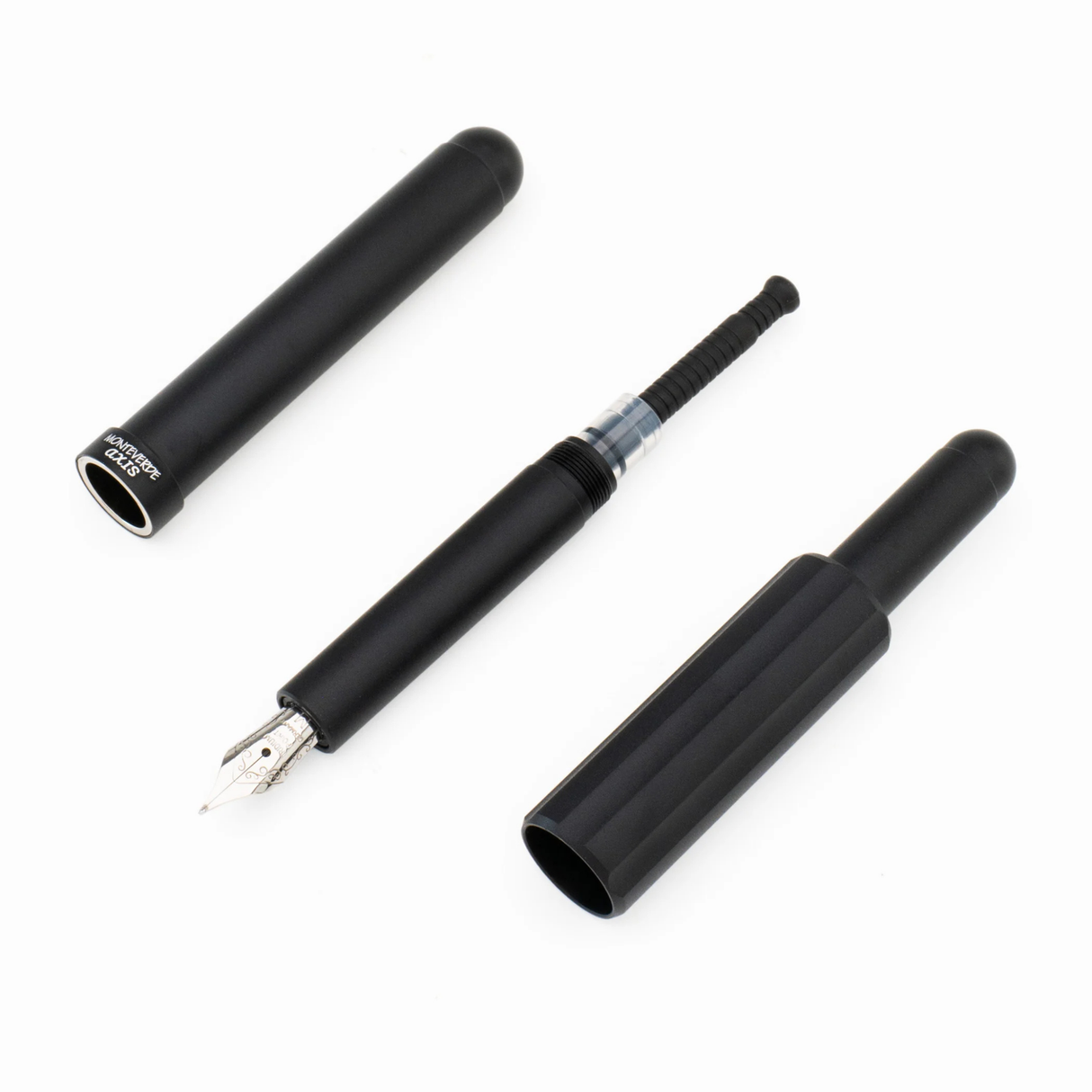 Monteverde USA Axis Matte black Fountain Pen Collection