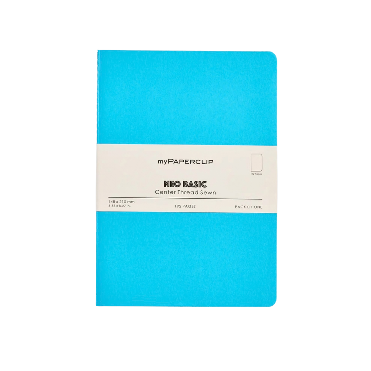 My Paperclip Neo Basic Center Thread Sewn Plain 148 x 210 mm Skyblue  Collection