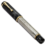 OMAS Cobra Silver Guilloché Fountain Pen