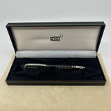 Montblanc Starwalker Nib 14K M Metal Rubber White Star Fountain Pen Black Silver