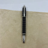 Montblanc Starwalker Nib 14K M Metal Rubber White Star Fountain Pen Black Silver