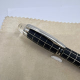 Montblanc Starwalker Nib 14K M Metal Rubber White Star Fountain Pen Black Silver