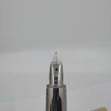 Montblanc Starwalker Nib 14K M Metal Rubber White Star Fountain Pen Black Silver