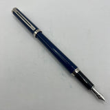 Montblanc Noblesse Blue 14K gold nib Fountain Pen - circa 1990