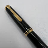 Pelikan M800 Black Gold trim - Window ink view Fountain Pen - Circa 1990