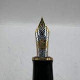 Pelikan M800 Black Gold trim - Window ink view Fountain Pen - Circa 1990