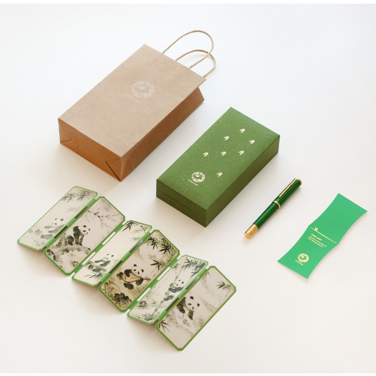 Panda Dorf Green Bamboo Forest Edition Fountain Pen Collection