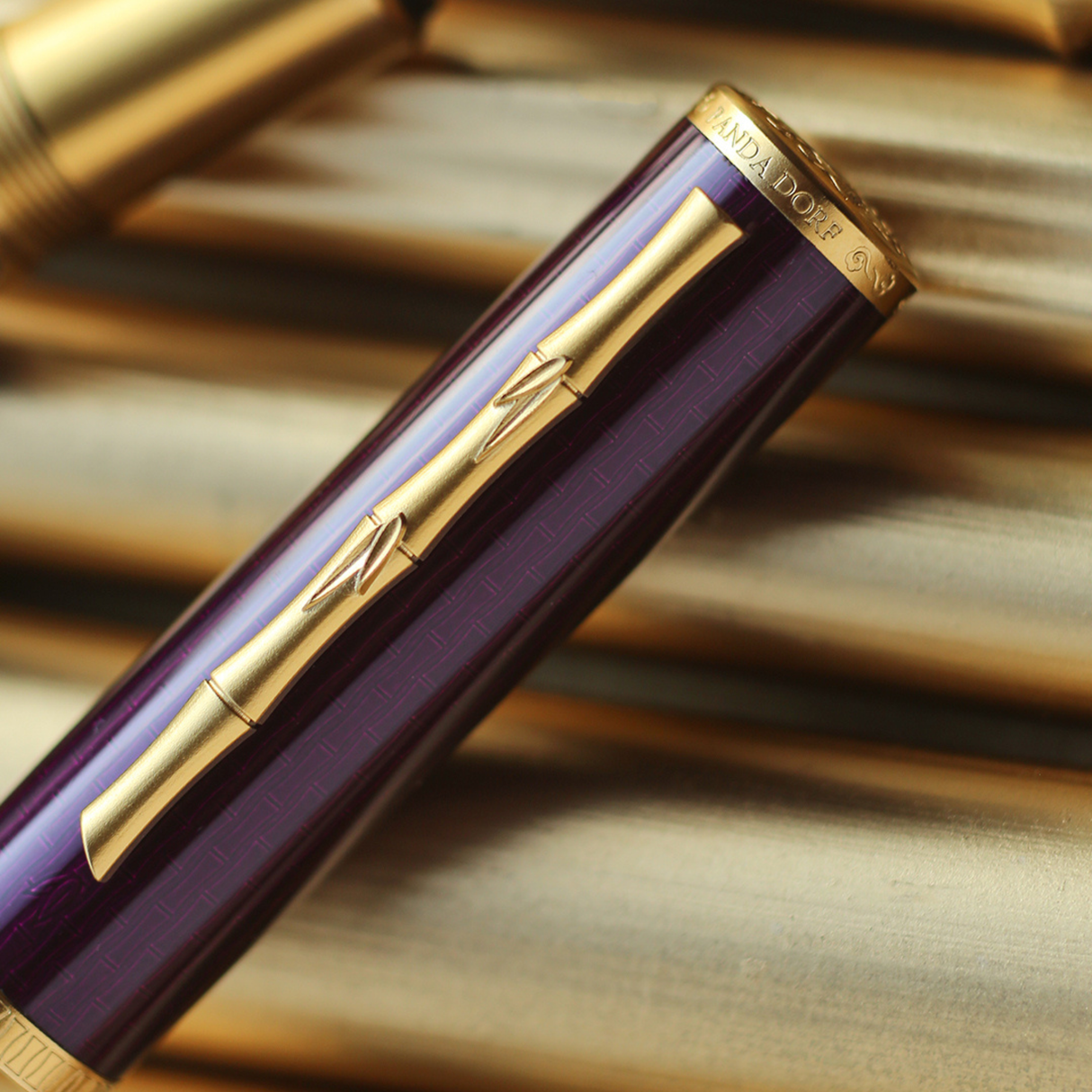 Panda Dorf Purple Bamboo Edition Fountain Pen Collection