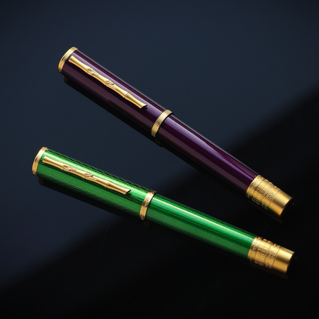 Panda Dorf Purple Bamboo Edition Fountain Pen Collection