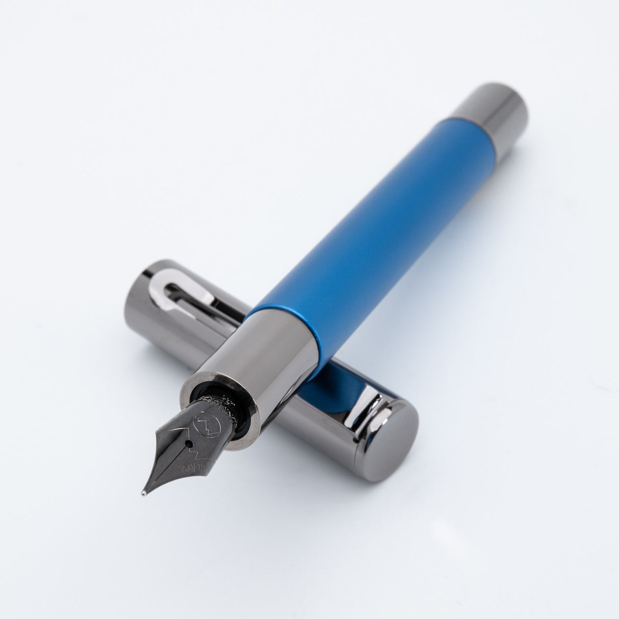 Monteverde USA® Ritma Anodized Blue Fountain Pen w/ JoWo Nib