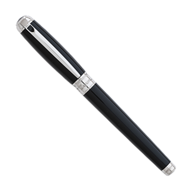 S.T. Dupont Line D Black & Palladium Plate - Large Rollerball