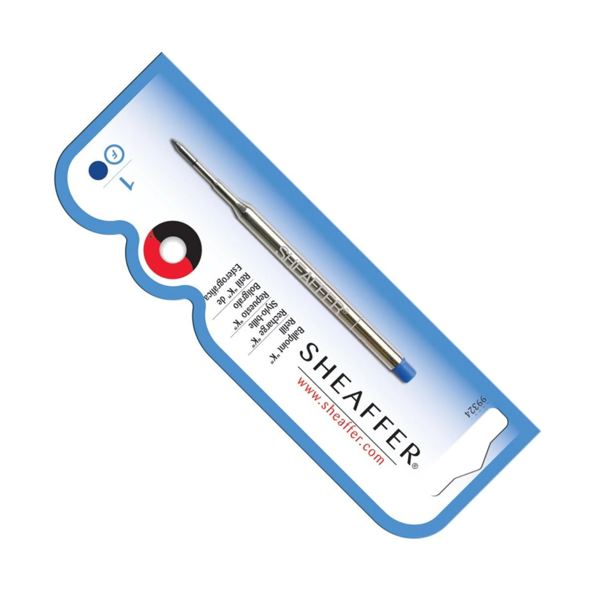 Sheaffer "T" Type Ballpoint Pen Refill in Blue - Medium Point