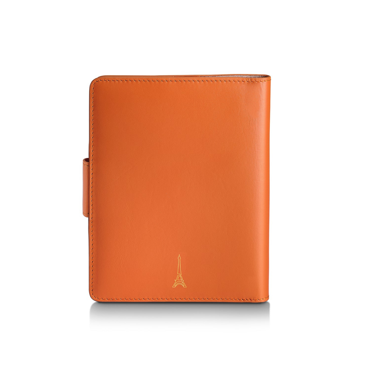Sheaffer Emily in Paris Full-Grain Leather Passport Case with Pen Loop - Orange